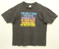 90'S LIVING EPISTLES シングルステッチ 半袖 Tシャツ フェードブラック USA製 (VINTAGE)