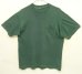 画像1: 60'S UNKNOWN シングルステッチ ポケット付き 半袖 Tシャツ ダークグリーン (VINTAGE) (1)