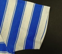他の写真2: 70'S UNKNOWN シングルステッチ ポケット付き 半袖 Tシャツ ブルー/ホワイト ボーダー (VINTAGE)