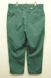 画像1: 80'S DICKIES 874 チビタグ ワークパンツ グリーン TALONジップ W38L29 USA製 (VINTAGE) (1)