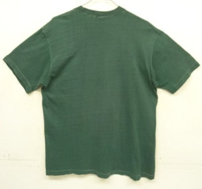 画像3: 60'S UNKNOWN シングルステッチ ポケット付き 半袖 Tシャツ ダークグリーン (VINTAGE)