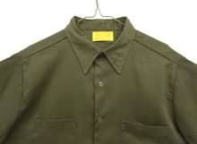 他の写真1: 70'S BIG YANK 半袖 ワークシャツ ダークオリーブ USA製 (VINTAGE)