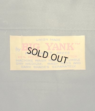 画像2: 70'S BIG YANK 半袖 ワークシャツ ダークオリーブ USA製 (VINTAGE)