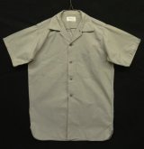 60'S POWR HOUSE マチ付き 半袖 ワークシャツ グレー (VINTAGE)