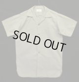60'S POWR HOUSE マチ付き 半袖 ワークシャツ グレー (VINTAGE)