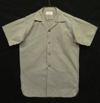 60'S POWR HOUSE マチ付き 半袖 ワークシャツ グレー (VINTAGE)