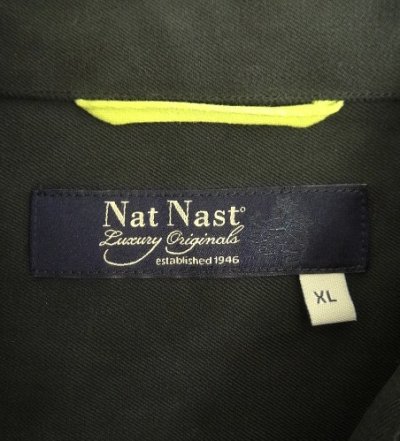 画像2: NAT NAST シルク 半袖 ボックスシャツ ブラック/ベージュ＆ホワイト (USED)