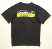 90'S COHIBA シングルステッチ 両面プリント 半袖 Tシャツ ブラック (VINTAGE)