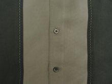 他の写真2: AXIST レーヨン/ポリ 半袖 ボックスシャツ ブラック/チャコール (USED)
