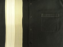 他の写真2: NAT NAST シルク 半袖 ボックスシャツ ブラック/ベージュ＆ホワイト (USED)