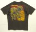 画像1: 90'S BLACKBIRD "FIRE FIGHTER" シングルステッチ 両面プリント 半袖 Tシャツ フェードブラック (VINTAGE) (1)
