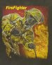 画像2: 90'S BLACKBIRD "FIRE FIGHTER" シングルステッチ 両面プリント 半袖 Tシャツ フェードブラック (VINTAGE) (2)