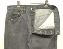 他の写真1: 80'S LEVIS 501 デニム 先染めブラック USA製 W33L30 (VINTAGE)