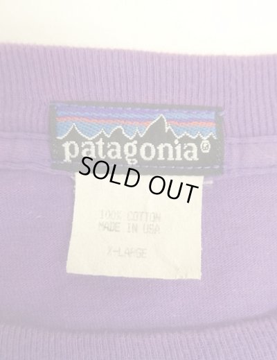 画像2: 80~90'S PATAGONIA 旧タグ シングルステッチ 半袖 Tシャツ グレープ USA製 (VINTAGE)