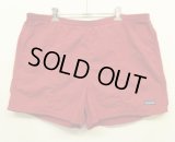 90'S PATAGONIA "BAGGIES SHORTS" ナイロン バギーズショーツ バーガンディ (VINTAGE)