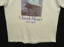 他の写真3: 90'S CLAUDE MONET "ON THE BOAT" シカゴ美術館 シングルステッチ 半袖 Tシャツ ホワイト USA製 (VINTAGE)