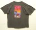 画像4: 90'S TASTE OF VAIL シングルステッチ 両面プリント 半袖 Tシャツ フェードブラック USA製 (VINTAGE) (4)