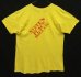 画像4: 80'S STEVE'S PLACE シングルステッチ 両面プリント 半袖 Tシャツ イエロー (VINTAGE) (4)