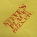 画像5: 80'S STEVE'S PLACE シングルステッチ 両面プリント 半袖 Tシャツ イエロー (VINTAGE) (5)