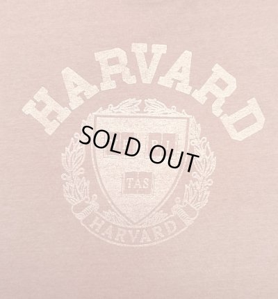 画像3: 80'S HARVARD シングルステッチ 半袖 Tシャツ フェードバーガンディ USA製 (VINTAGE)