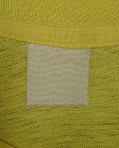 画像2: 80'S STEVE'S PLACE シングルステッチ 両面プリント 半袖 Tシャツ イエロー (VINTAGE)