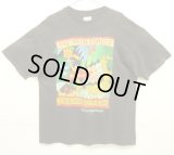 80'S THE RAIN FOREST シングルステッチ 半袖 Tシャツ フェードブラック USA製 (VINTAGE)