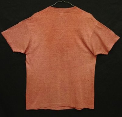 画像4: 80'S HARVARD シングルステッチ 半袖 Tシャツ フェードバーガンディ USA製 (VINTAGE)