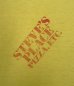 画像3: 80'S STEVE'S PLACE シングルステッチ 両面プリント 半袖 Tシャツ イエロー (VINTAGE) (3)