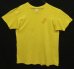 画像1: 80'S STEVE'S PLACE シングルステッチ 両面プリント 半袖 Tシャツ イエロー (VINTAGE) (1)