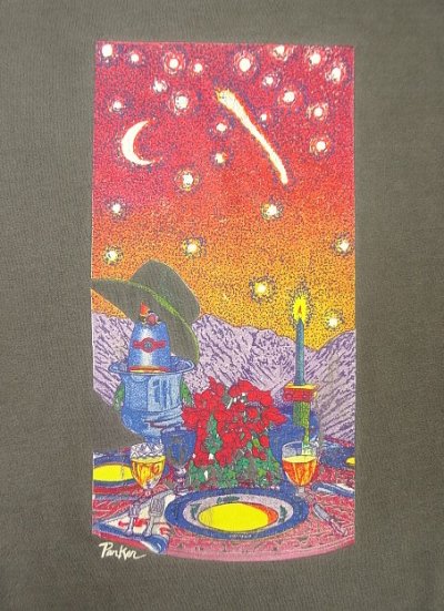 画像5: 90'S TASTE OF VAIL シングルステッチ 両面プリント 半袖 Tシャツ フェードブラック USA製 (VINTAGE)