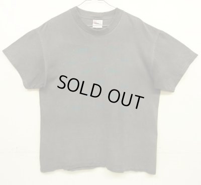 画像1: 90'S 魚プリント 半袖 Tシャツ フェードブラック (VINTAGE)
