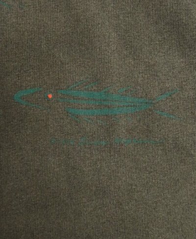 画像4: 90'S 魚プリント 半袖 Tシャツ フェードブラック (VINTAGE)