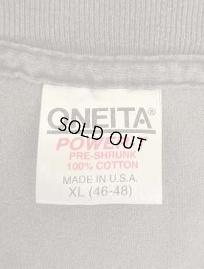 画像2: 90'S TASTE OF VAIL シングルステッチ 両面プリント 半袖 Tシャツ フェードブラック USA製 (VINTAGE)