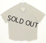 90'S RALPH LAUREN "BONNARD" シルク/リネン 半袖 オープンカラーシャツ 総柄 (VINTAGE)