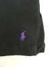 画像3: 90'S RALPH LAUREN シルク/リネン 裾ロゴ 半袖 オープンカラーシャツ ブラック (VINTAGE) (3)