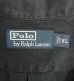 画像2: 90'S RALPH LAUREN シルク/リネン 裾ロゴ 半袖 オープンカラーシャツ ブラック (VINTAGE) (2)