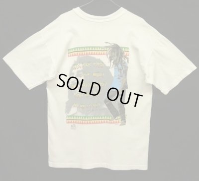 画像1: 90'S BOB MARLEY "EXODUS" 両面プリント シングルステッチ 半袖 Tシャツ ホワイト (VINTAGE)