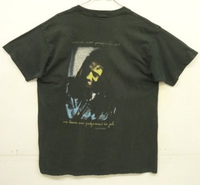 画像1: 90'S BOB MARLEY 両面プリント 半袖 Tシャツ ブラック (VINTAGE)