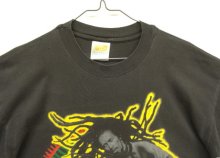 他の写真1: 90'S BOB MARLEY 両面プリント シングルステッチ 半袖 Tシャツ フェードブラック (VINTAGE)