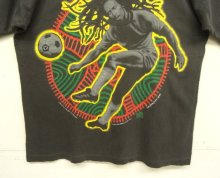 他の写真3: 90'S BOB MARLEY 両面プリント シングルステッチ 半袖 Tシャツ フェードブラック (VINTAGE)