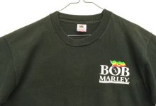 他の写真1: 90'S BOB MARLEY 両面プリント シングルステッチ 半袖 Tシャツ ブラック USA製 (VINTAGE)