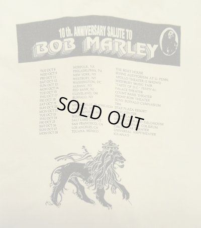 画像5: 90'S 10th ANNIVERSARY SALUTE TO BOB MARLEY 両面プリント シングルステッチ 半袖 Tシャツ ホワイト USA製 (VINTAGE)