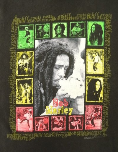 画像3: 90'S BOB MARLEY 半袖 Tシャツ ブラック (VINTAGE)
