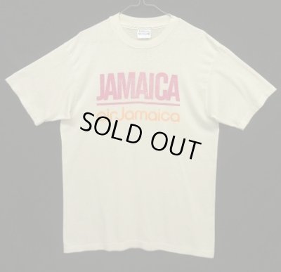 画像1: 80'S AIR JAMAICA シングルステッチ 半袖 Tシャツ ホワイト USA製 (VINTAGE)
