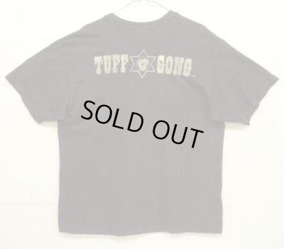 画像5: 90'S BOB MARLEY "TUFF GONG" 両面プリント シングルステッチ 半袖 Tシャツ ブラック USA製 (VINTAGE)