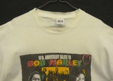 他の写真1: 90'S 10th ANNIVERSARY SALUTE TO BOB MARLEY 両面プリント シングルステッチ 半袖 Tシャツ ホワイト USA製 (VINTAGE)