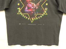 他の写真3: 90'S BOB MARLEY "POSITIVE VIBRATION" 両面プリント シングルステッチ 半袖 Tシャツ フェードブラック (VINTAGE)