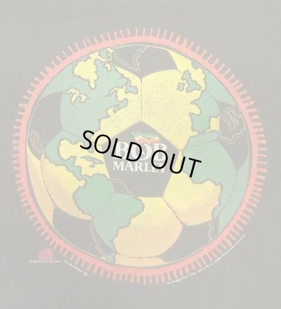 画像6: 90'S BOB MARLEY 両面プリント シングルステッチ 半袖 Tシャツ フェードブラック (VINTAGE)