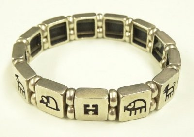 画像3: シルバー925 十二支 ブレスレット シルバー (VINTAGE)