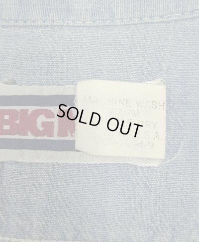 画像3: 80'S BIG MAC コットン100% シャンブレーシャツ ブルー USA製 (VINTAGE)